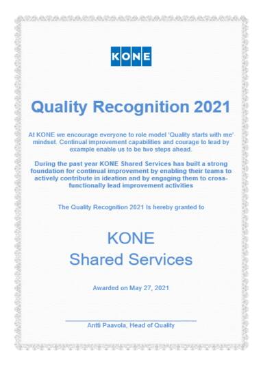 img_KONE-Quality-recognition-award